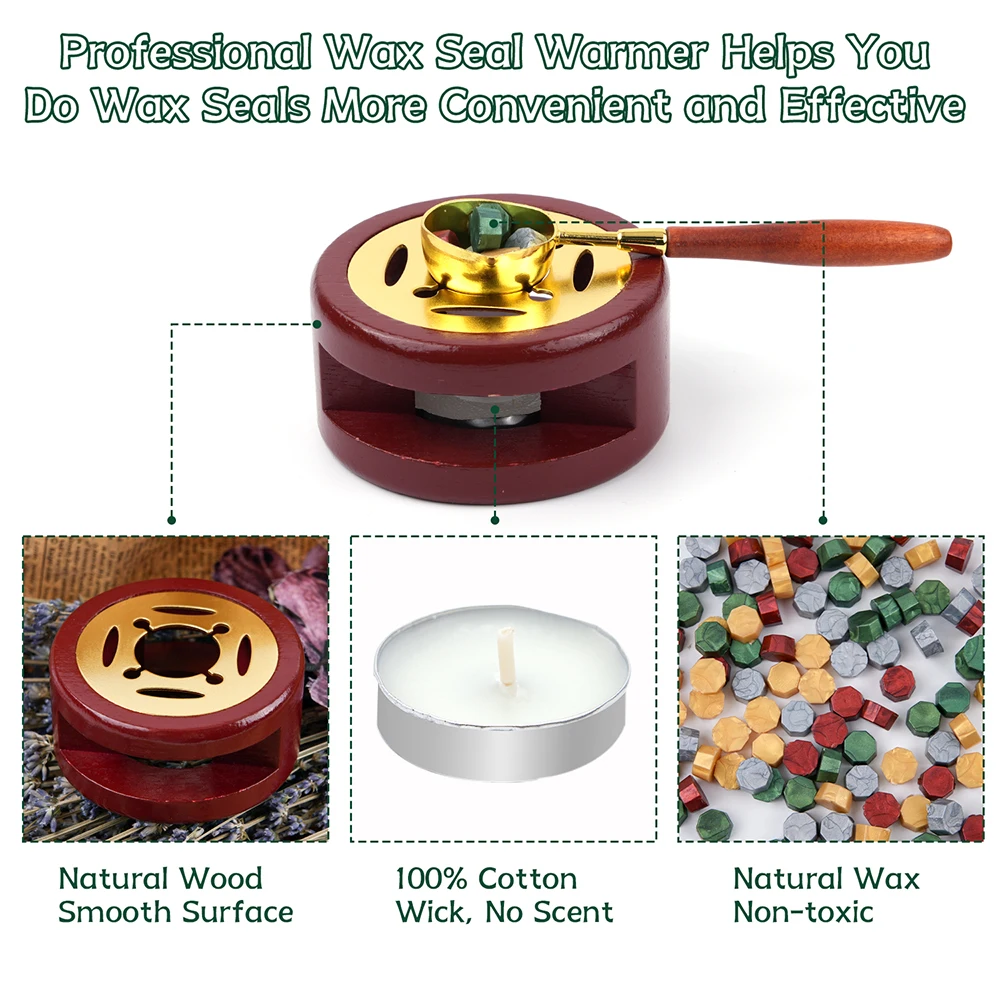 مجموعة ختم شمع عيد الميلاد - 800 قطعة من الخرز، ختم سانتا كلوز، أكثر دفئًا، ملعقة، شموع Tealight للمغلفات، الحروف، الحرف اليدوية، هدية عيد الميلاد #4