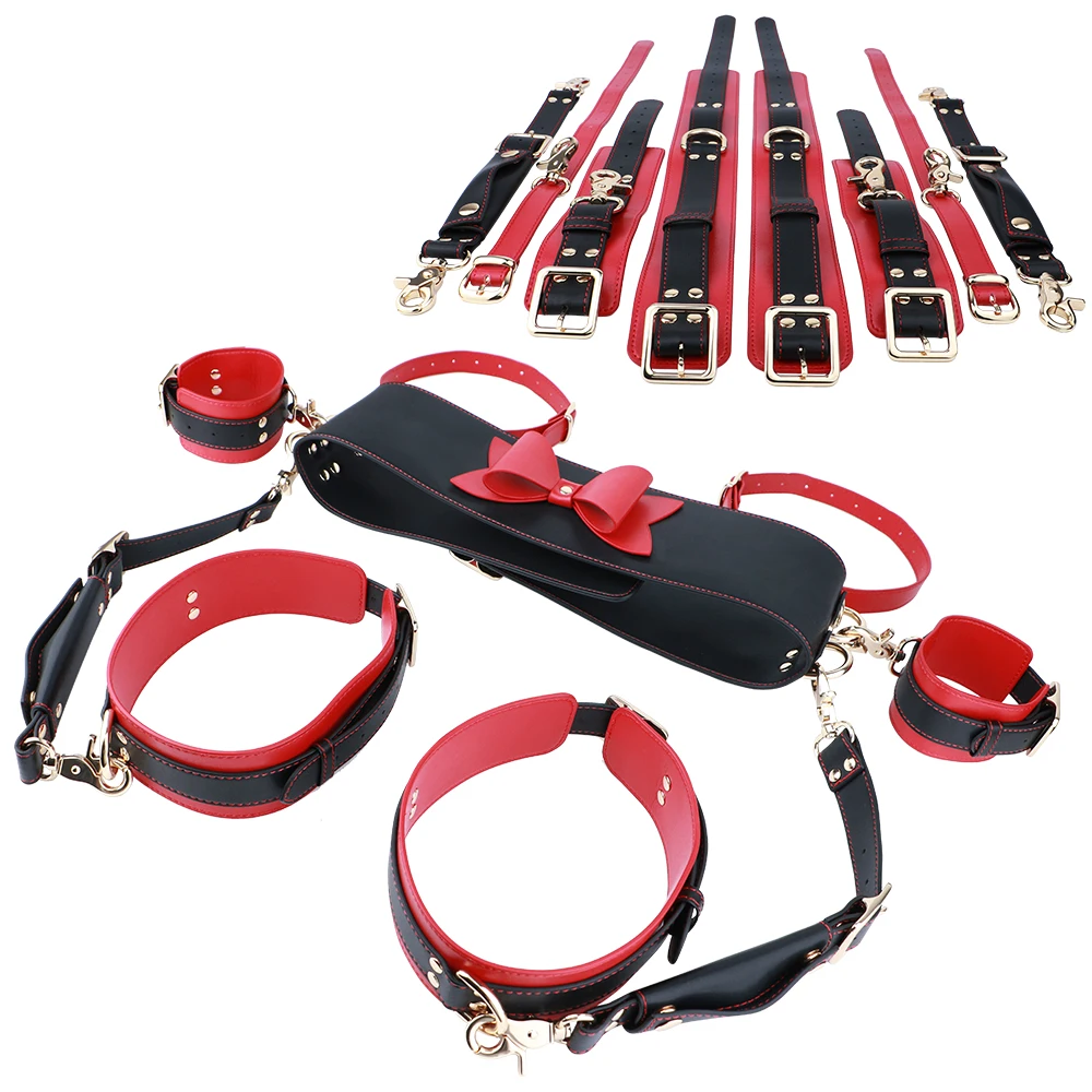 QKKQ Body Bundle Bondage Sex Set Chest Bandage Fixed Hands And Feet Belt Handcuffs BDSM Sexy Toy For Women Men Slave Erotic Game