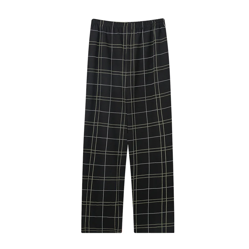 Big Yards 4XL Cotton Plaid Pajamas Sleep Pants Spring Summer Man Sleep Bottoms Men Pajamas Bottoms Sleep Pants Pajamas Pants