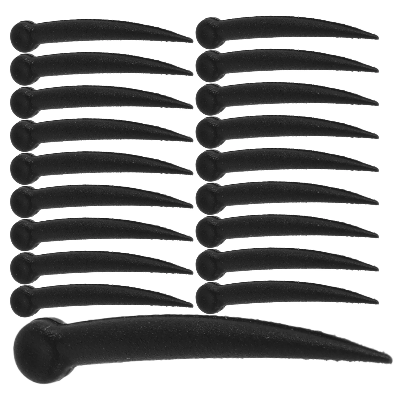 

100pcs Realistic Plastic Beak Inserts For Diy Craft Bird Beak Parts Animal Making Supplies Pigeon Sparrow Accessories