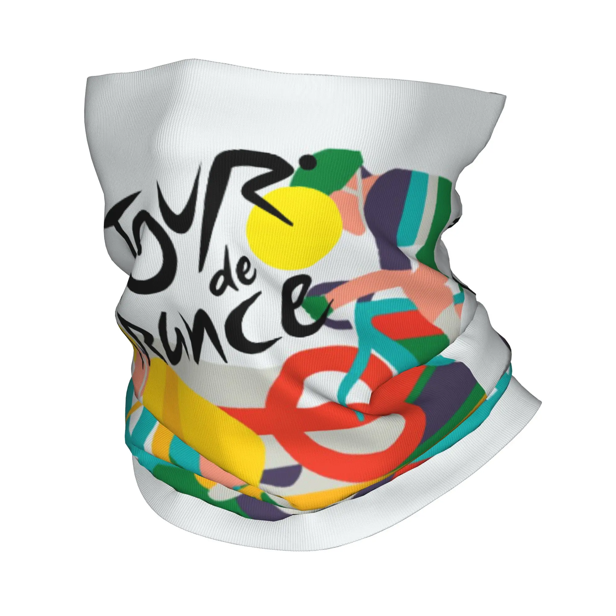 Custom France TDF Tour  Neck Gaiter Women Men UV Protection Winter  Bandana Scarf for Hiking