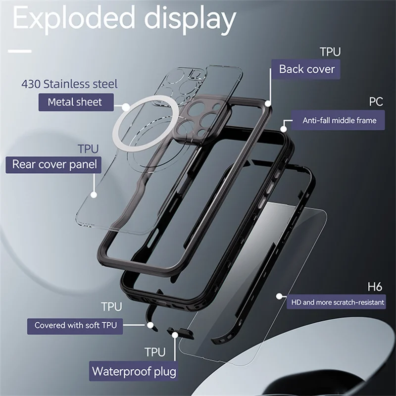 2024 New Arrival Redpepper IP68 Waterproof Case for iPhone 16 Pro Max 16 Pro 16 Plus 16 Military Grade Protection Defender Cover