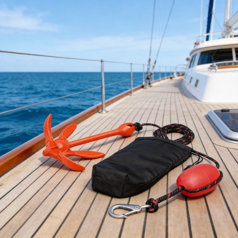 Folding Anchor Orange Plastic Carbon Steel Marine Yacht Hardware Accessories best-seller