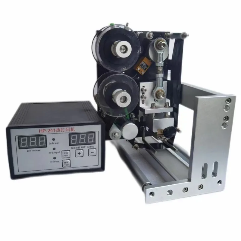 HP241CAN Ribbon Date Coding Printer, Automatic Thin Bag Printing Machine Matched with Flow Pack Packaging Machine