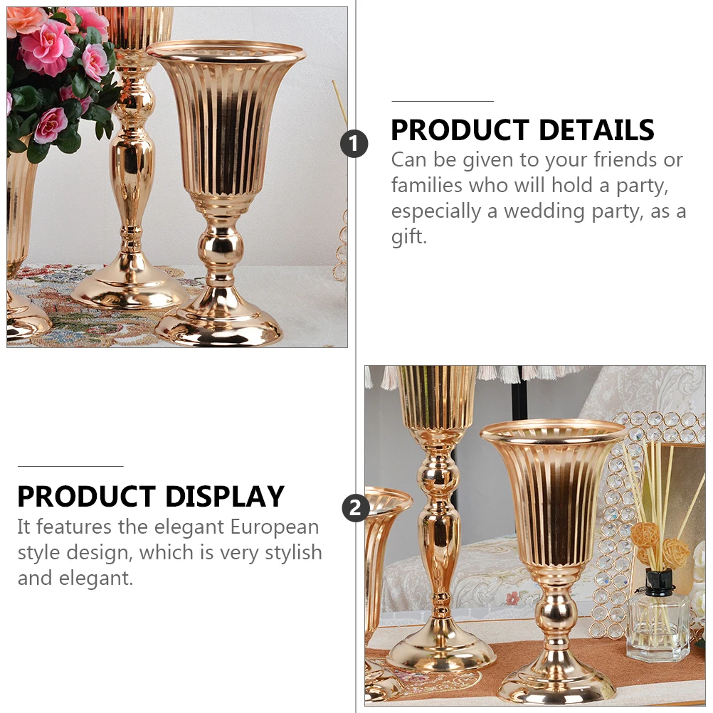 

Wedding Vase Decor Aesthetic Flower Dining Table Wrought Iron Decorations Office