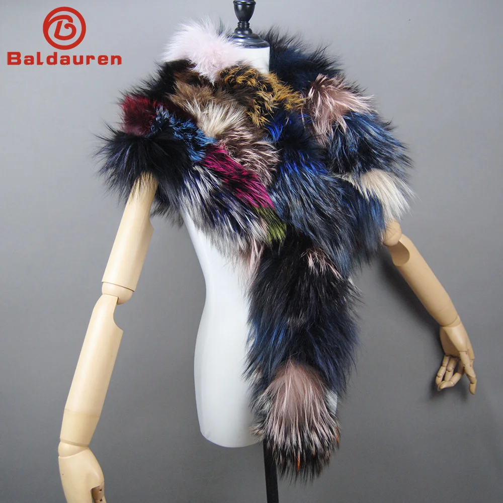 

Модный шарф из натурального лисьего меха, воротник, меховое кольцо, глушитель, женский меховой палантин, теплый шарф, шаль, накидка для мужчин, для влюбленных, Рождественский подарок