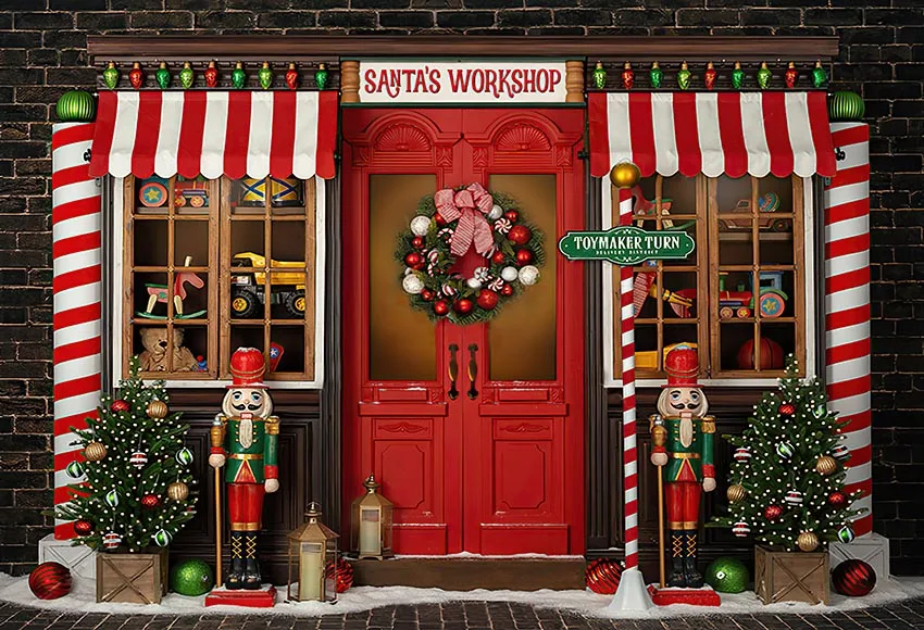Mehofond-Fondo de fotografía de Navidad, Papá Noel, ventana de cacao caliente, árboles de Navidad, vacaciones, niños, Retrato, decoración, telón de fondo para estudio fotográfico
