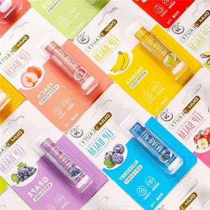 Buah Segar Lip Balm Minyak Bibir Pelembab Lipstik Transparan Bening Tahan Lama Pelembab Lipgloss Kosmetik Lip Gloss Base Gel 10 basis lip gloss penjualan terbaik - №