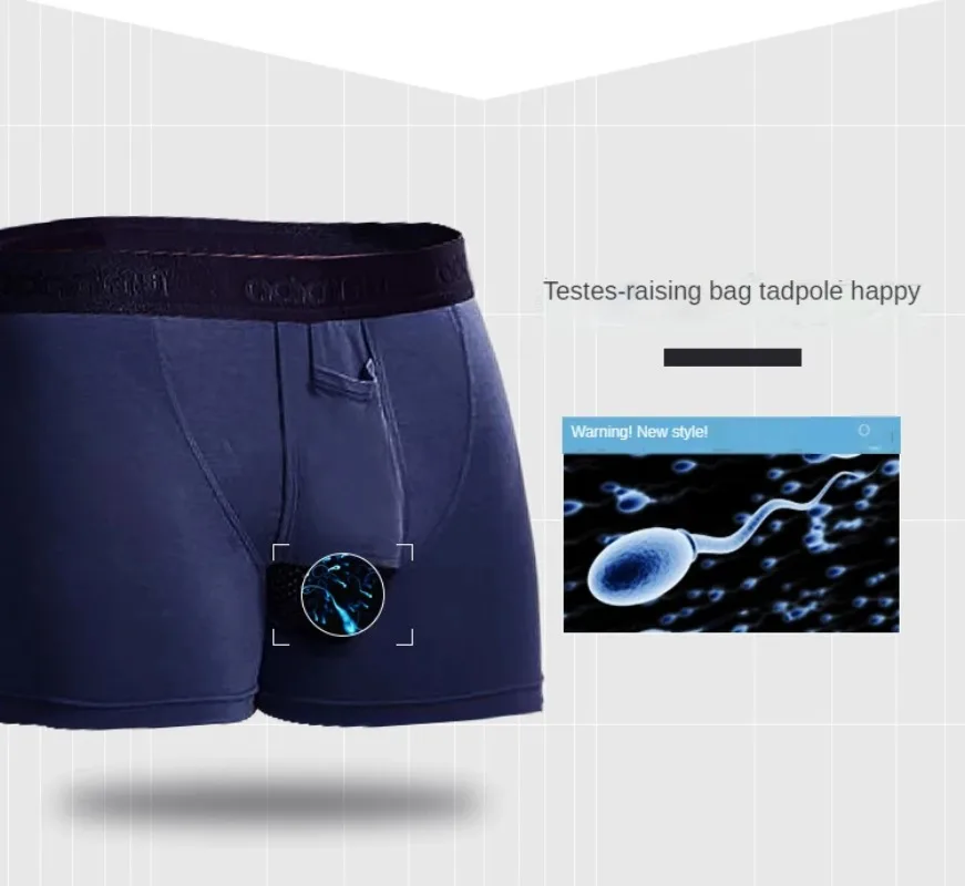 U Convex Boxer Sissy Panties Gay Underpants Big Pouch Boxershorts Penile Hole Briefs Male Large Bag Underwear Men Pantaion Thong