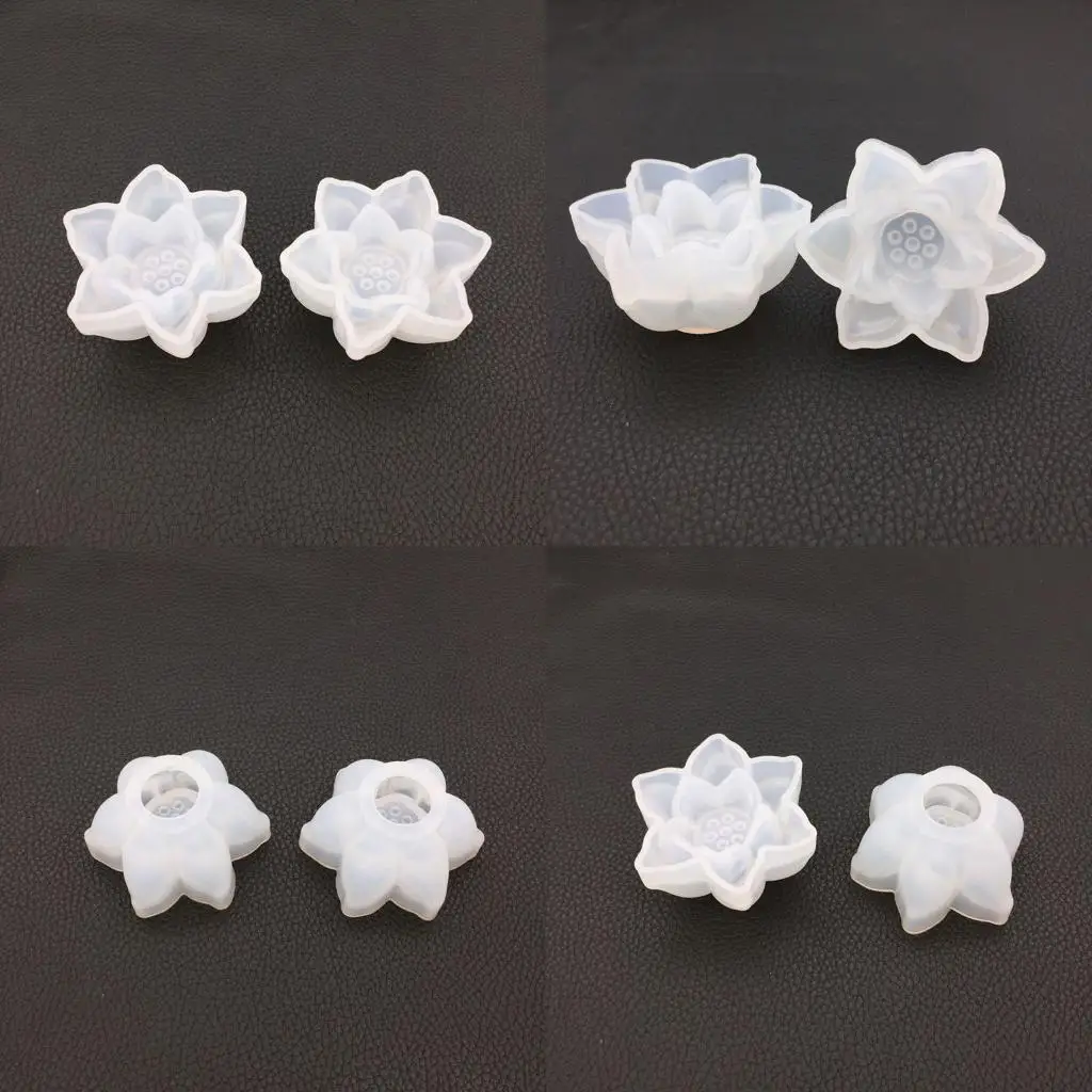 A52E Epoxy Silicone Molds Large Lotus Flower Molds for Resin Casting Jewelry Making Supplies Handmade Pendants