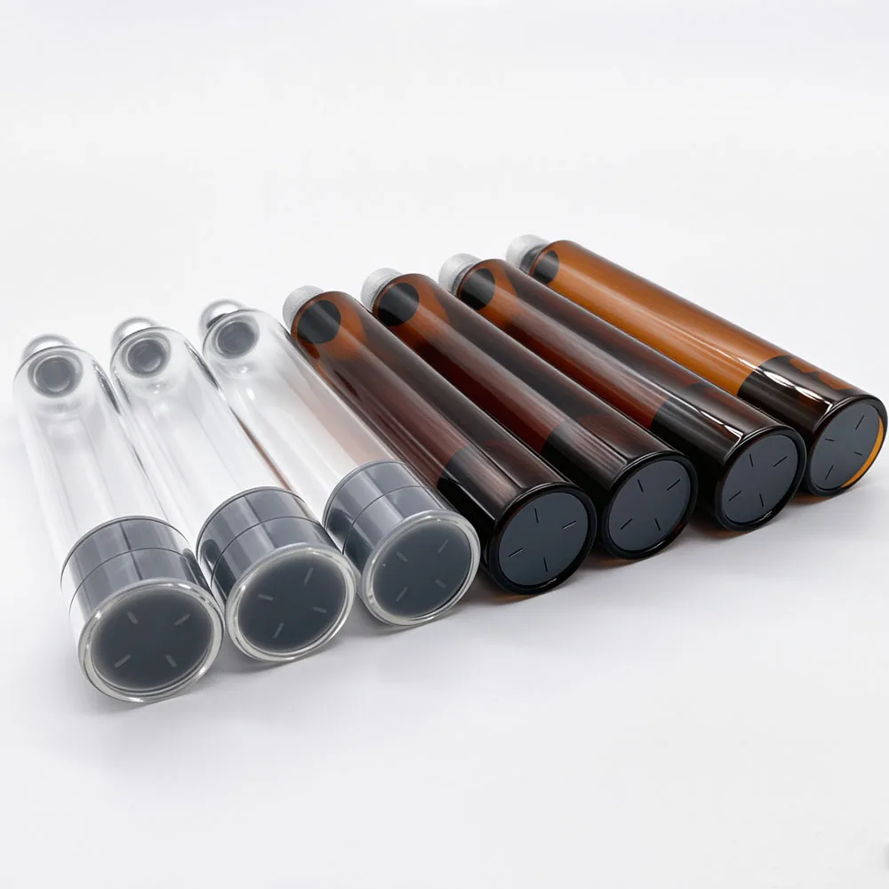 100Pcs Light-Proof Amber & Clear 3ml Glass Cartridges for Insulin & Peptide Pen V1 V2, Sterilized Individually Wrapped