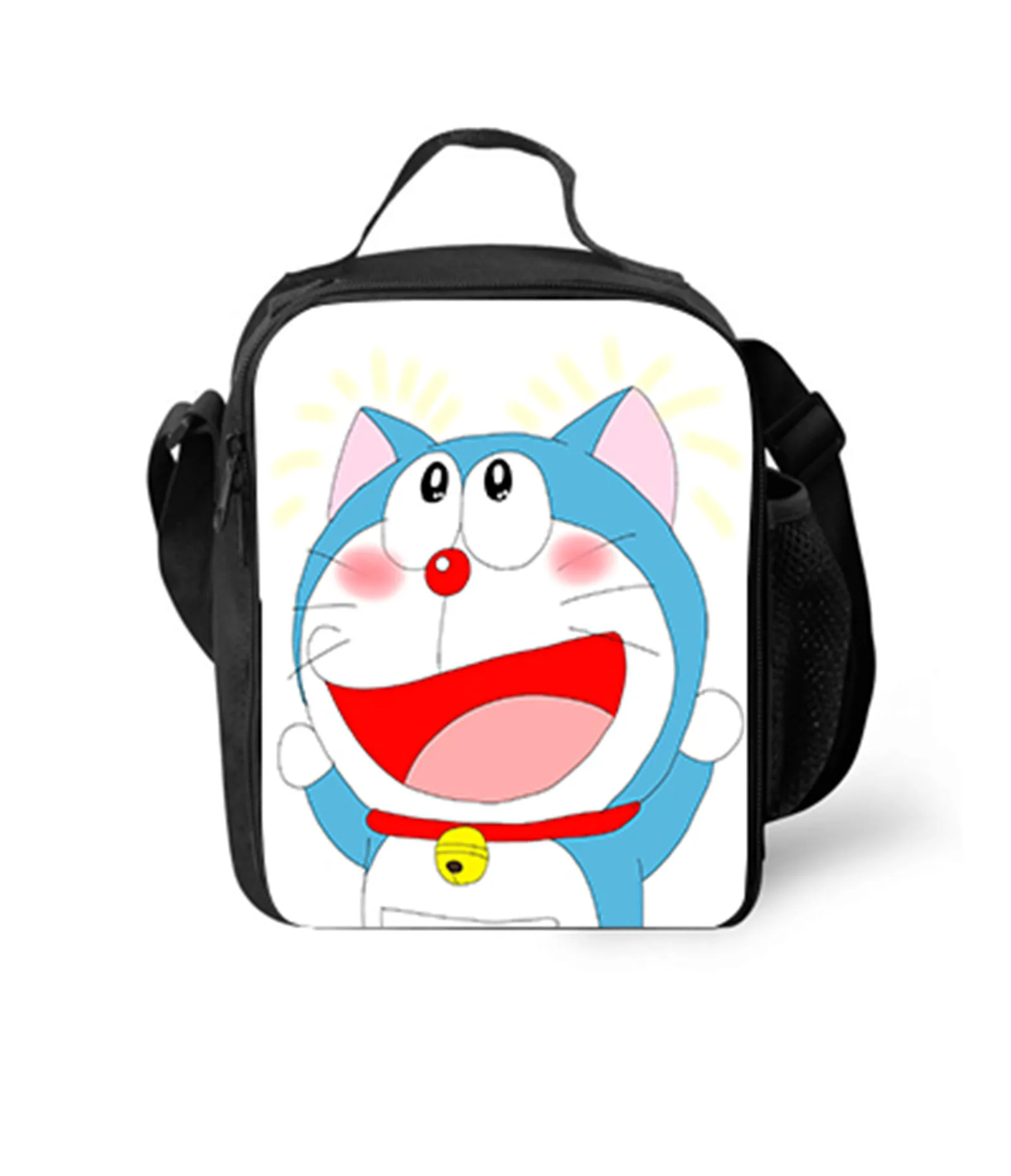 Unisex Kid Doraemon Cute School Bag-Insulated Lunch Box-Classic Lunch Tote for Elementary Boy Girl