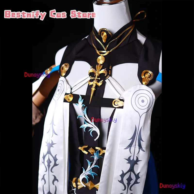 Cartethyia أنيمي كوسفسفريه ويذرينج موجات زي Cartethyia فستان مثير شعر مستعار موحد لعبة أنيمي لعب الأدوار الزي فساتين حريمي