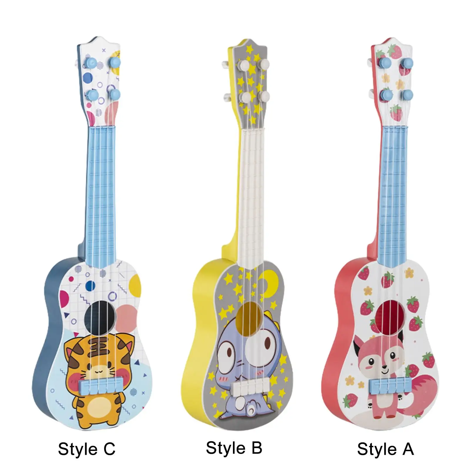 Ukulele Toy with Pick para crianças pré-escolares, pré-escolares, iniciantes