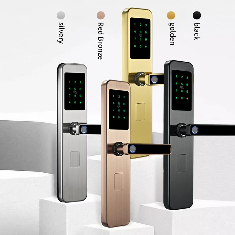 

Wholesale Stainless Tuya Ttlock App Control Handle Fingerprint Smart Door Locks