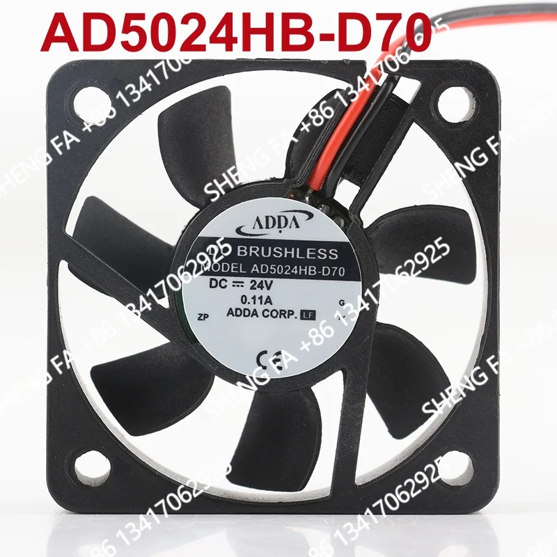 2-wire Silent Double Ball Bearing Inverter Original ADDA 12V 48V DC 24V 0.11A AC EC 5015 50X50X15MM 5CM AD5024HB-D70 Cooling Fan