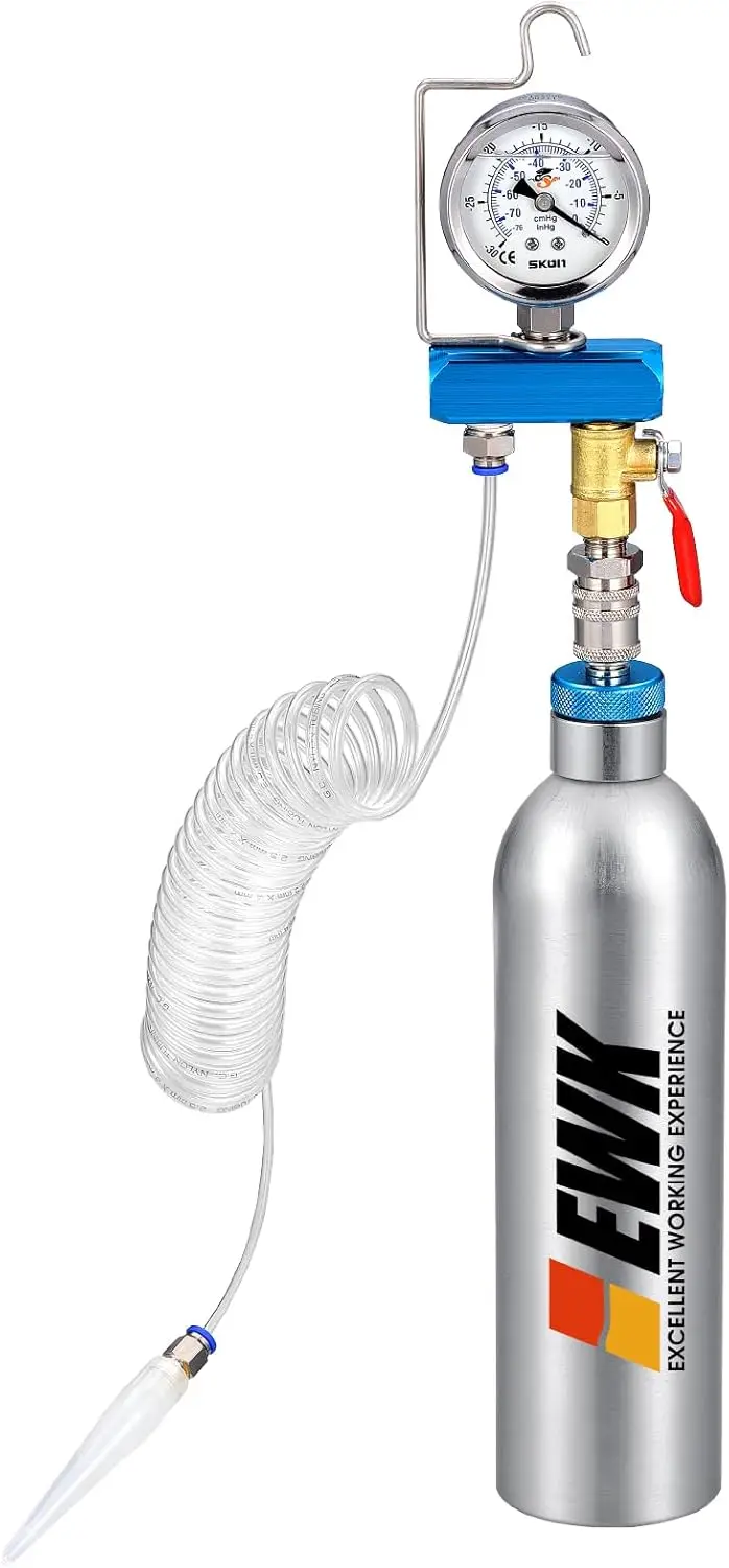 

Fuel Injection Cleaner Tool for Gasoline Engines, Vacuum Intake Valve & Combustion Chamber Cleaner with Pressure Test