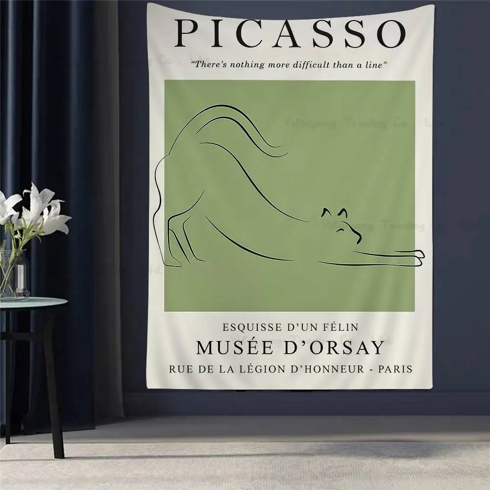 

Minimalist Henri Matisse Picasso DIY Wall Tapestry Hanging Tarot Hippie Wall Rugs Dorm Home Decor