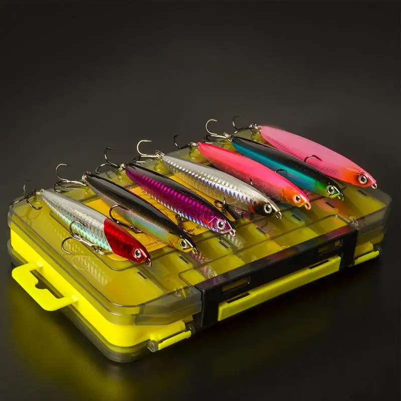 7pcs Sinking Fishing Lures Multifunctional Bait Crankbait Bass Fishing Tackle Colorful Realistic Crank Baits Lures For Bass