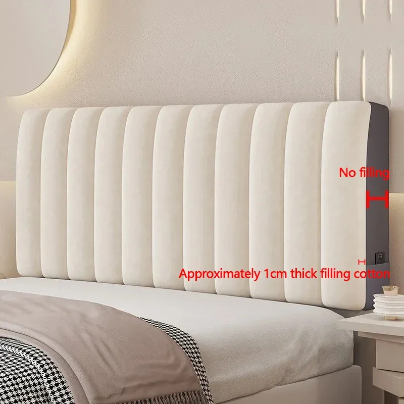 Vertical Anti-collision Thickened High-end Headboard Cover PP Cotton Double Soft Headboard Pad Easy Maintain Backrest Coverlets