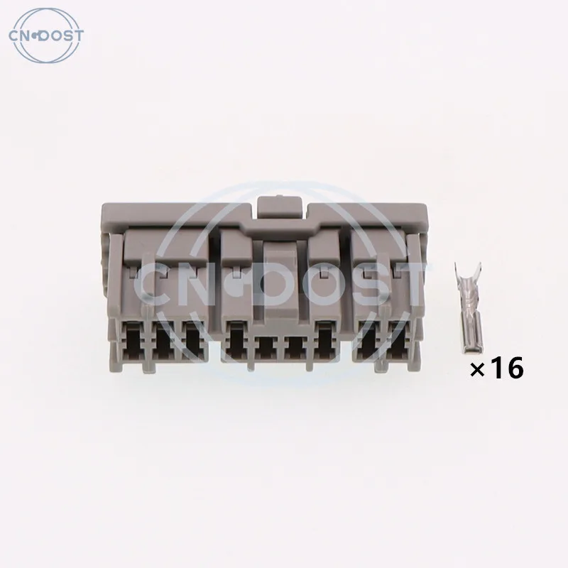 1 Set 16 Hole 6098-0256 Auto Plug AC Assembly For Honda 6098-0255 Car Wiper Headlight Combination Switch Unsealed Socket