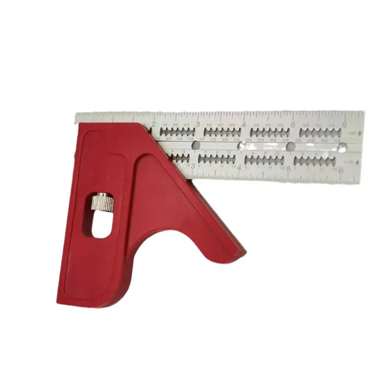 

A89X Scalable Edge Ruler Triangle Angle Ruler Woodworking Measure Tool Adjustable Edge Ruler Triangle Protractor