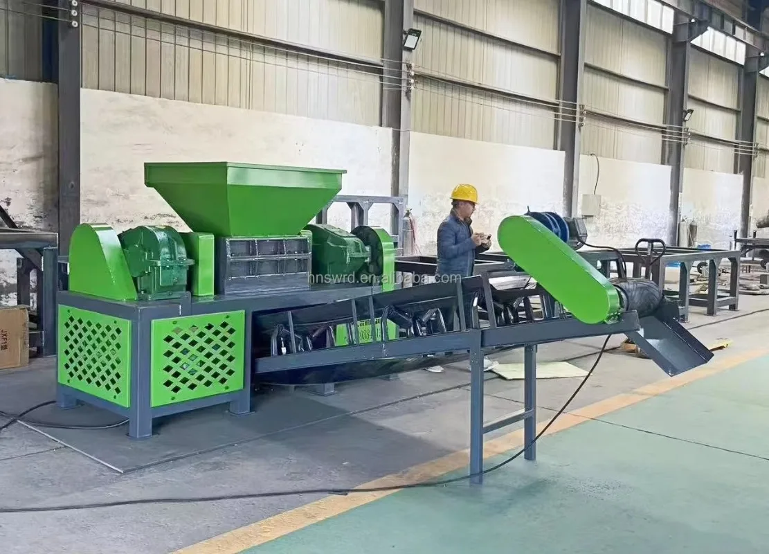Modular Waste Tire Recycling Line Combined Shredder Separator Grinder Flexible Assembly For Different Capacity Needs