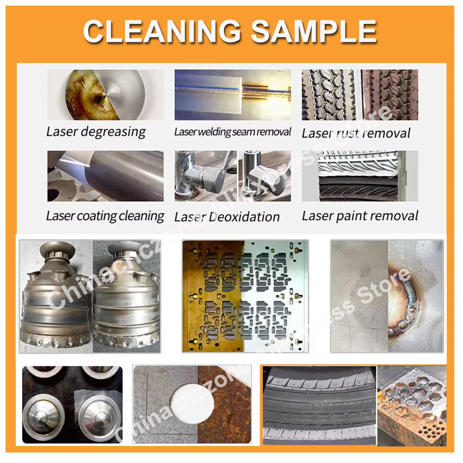 【US Ship】Pulse Laser Cleaning Machine 2000W Handheld Cleaner Rust Removal Air Cooling for