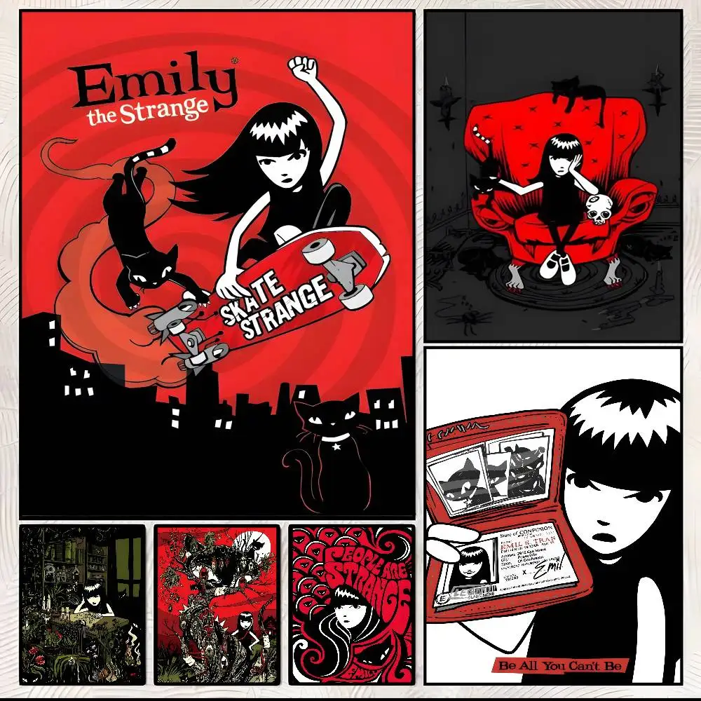 E-Emily The Strange аниме постер искусство с принтами украшение дома спальня гостиная подарок