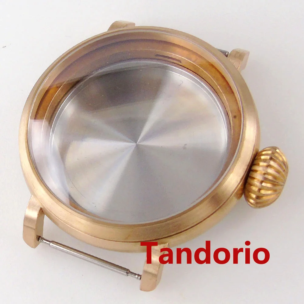 Tandorio Big Classic Solid Cusn8 Bronze/Stainless Steel Watch Case Sapphire Glass For NH34 NH35 NH36 ETA2824 PT5000 Movement