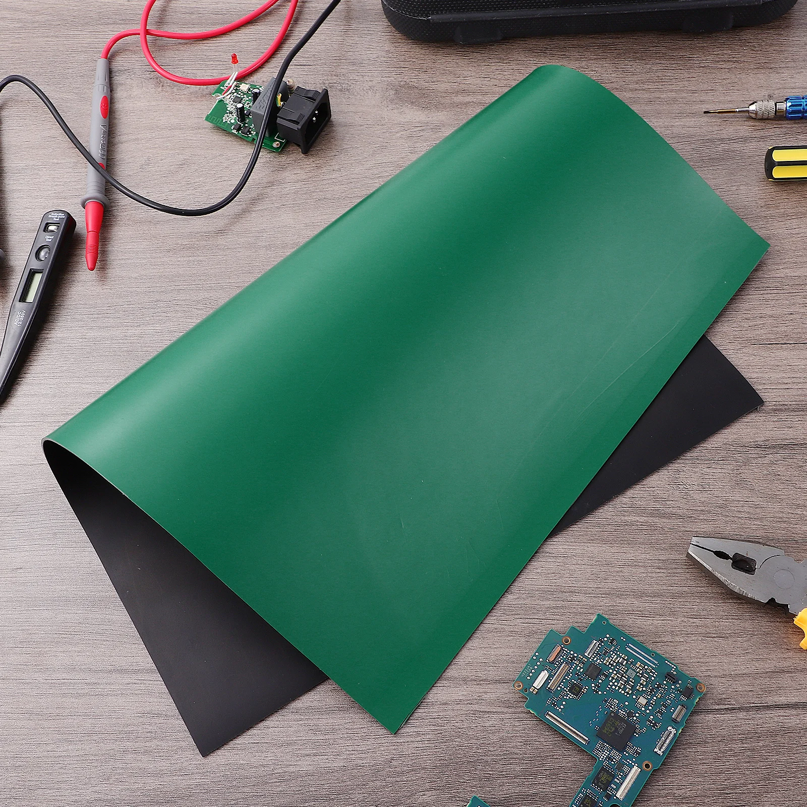 

30x40cm Heat Resistant Silicone Work Mat Anti Slip Repair Station Pad for Watchmaker Soldering Anti Static Rubber Insulation Mat