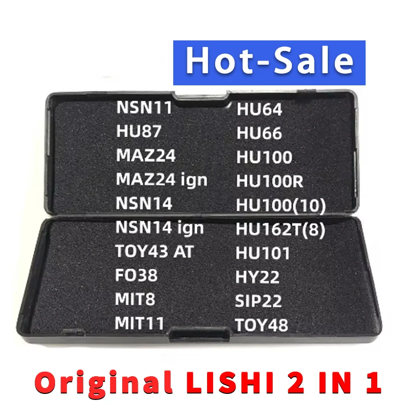Lishi 2 in 1 NSN11 HU87 MAZ24 NSN14 TOY43AT FO38 MIT8 HU64 HU66 HU100 HU100(10) HU101 HU100R VAG2015...