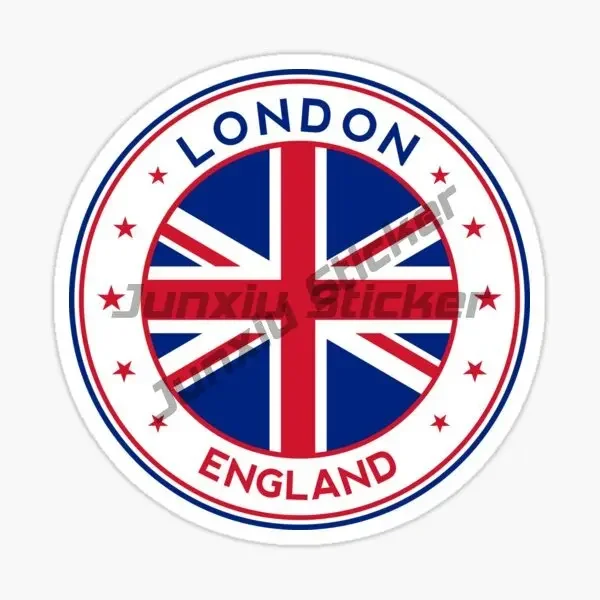 England Britain London Flag Map Emblem Stickers Motorcycle Laptop Accessories Bicycle Table Wall Decal