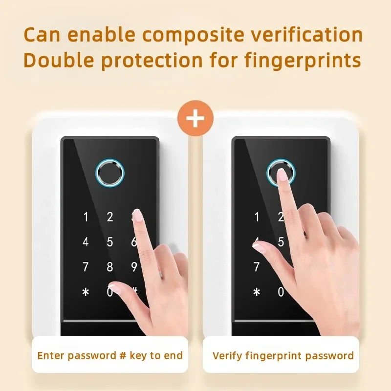 Fingerprint password safe small smart wifi anti-theft remote automatic door safe for home and office use
