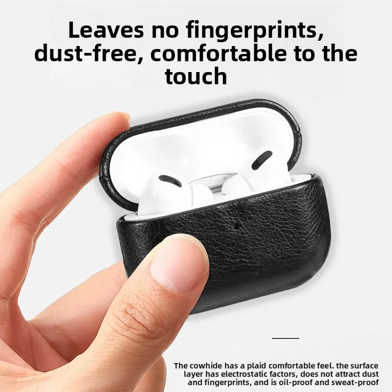

Applicableairpodspro2Protective Cover Apple3Substitute ShellPCFull Leather Cowhideairpods4Generation Earphone Sleeves
