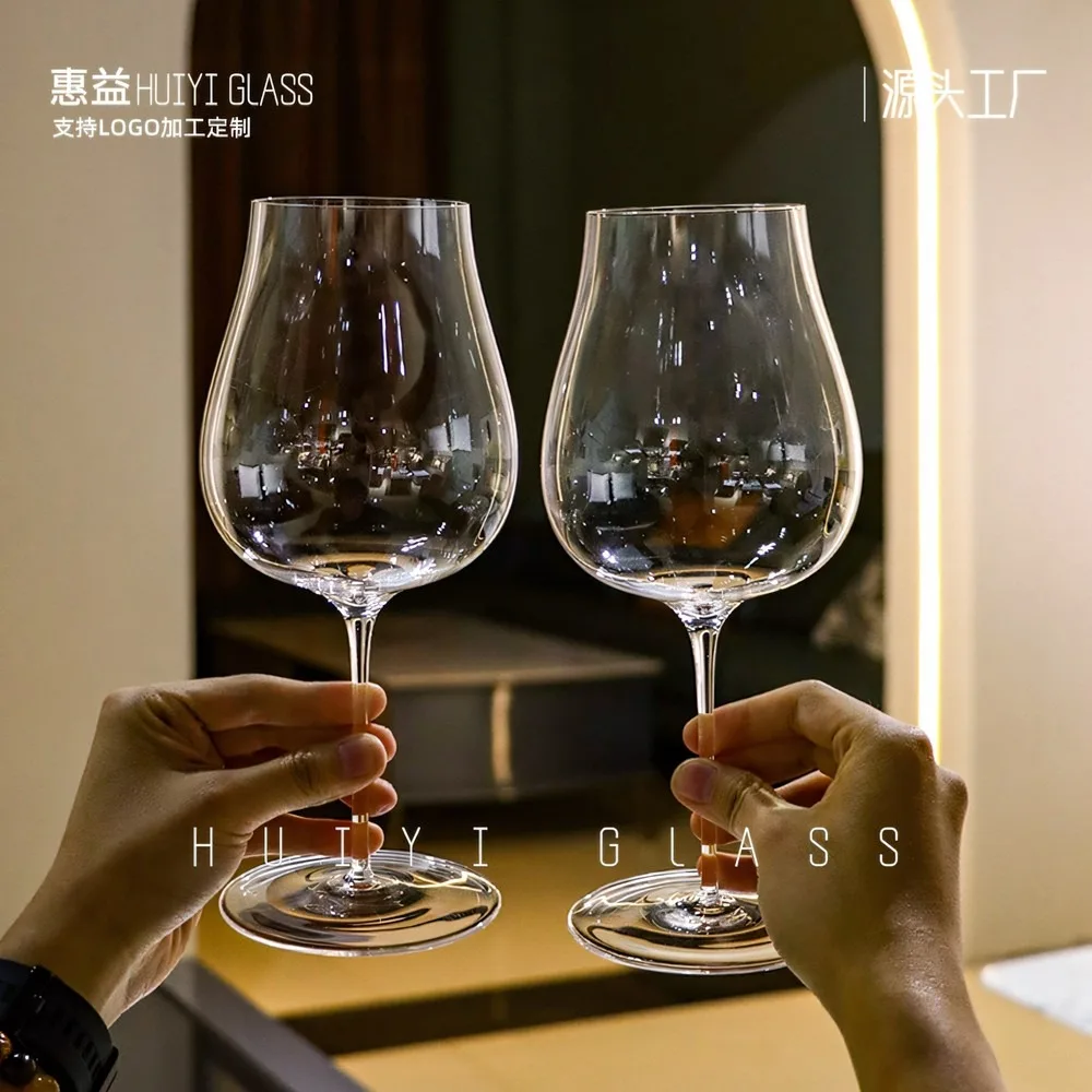 Ultra-Thin Crystal Zalto Style Burgundy Glasses Set Luxury Red Wine Goblets for Fine Dining Restaurant Hotel Bar
