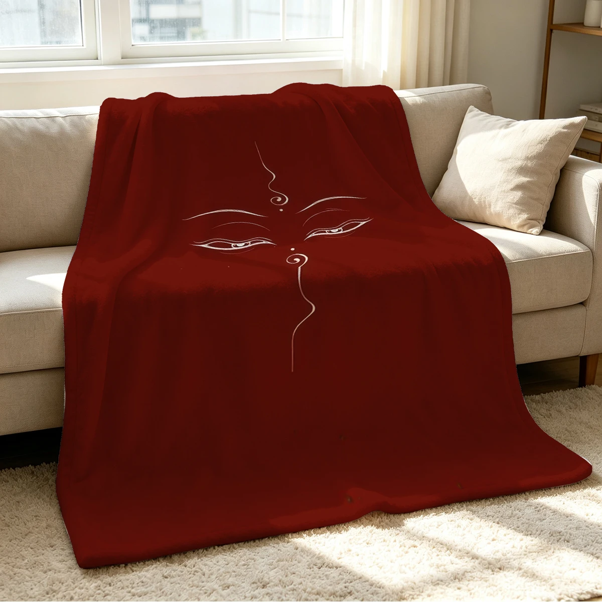 Peace Eyes Blanket Soft Cozy Throw for Sofa Bed Festive Holiday Decor Gift for Kids and Adults,Lightweight and Warm