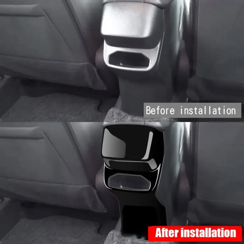 For Nissan Note E13 2020 2021 22 23 center armrest rear Rear Air Conditioner Outlet AC vent Cover back an-ti kick board Decorate