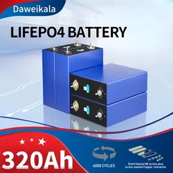 3.2V 320Ah High Capacity Lifepo4 battery pack Lithium Iron Phosphate Battery Can be Combined into 12V 24V36V 48VSolar Cells Pack