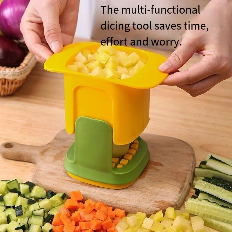 

Multifunctional Vegetable Chopper Onion Dicing Artifact Kitchen Gadget Cucumber Potato Slicer French Fries Slicer Kitchen Tools