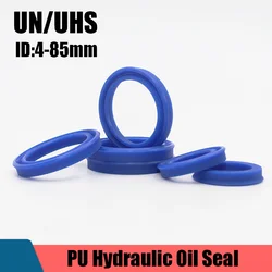 6pcs UN/UHS Hydraulic Oil Seal Radial Shaft Hydraulic Seal Polyurethane Piston Shaft Piston Rod PU Single Lip U Cup Oil Seals