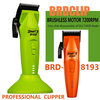 7200RPM Brushless Motor BRDCLIP Professional Hair Clipper DLC FADE Blade Charging Base Barber Electric Trimmer Salon Use
