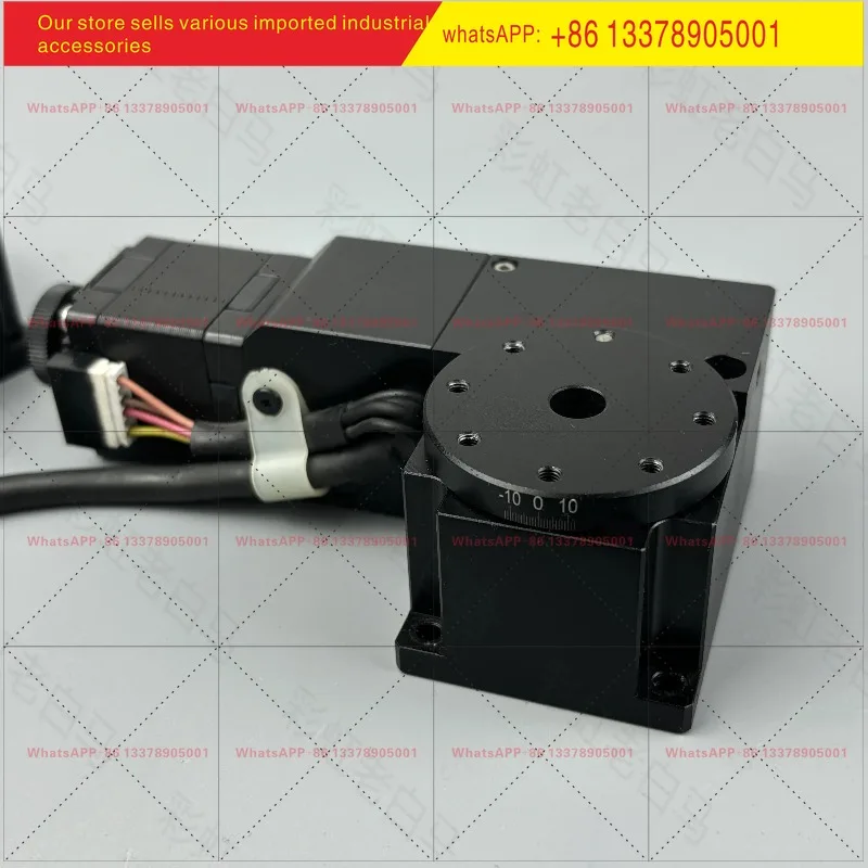 Electric rotating platform, optical positioning table automatic R axis, table 40mm stroke 10 ° voltage 24v