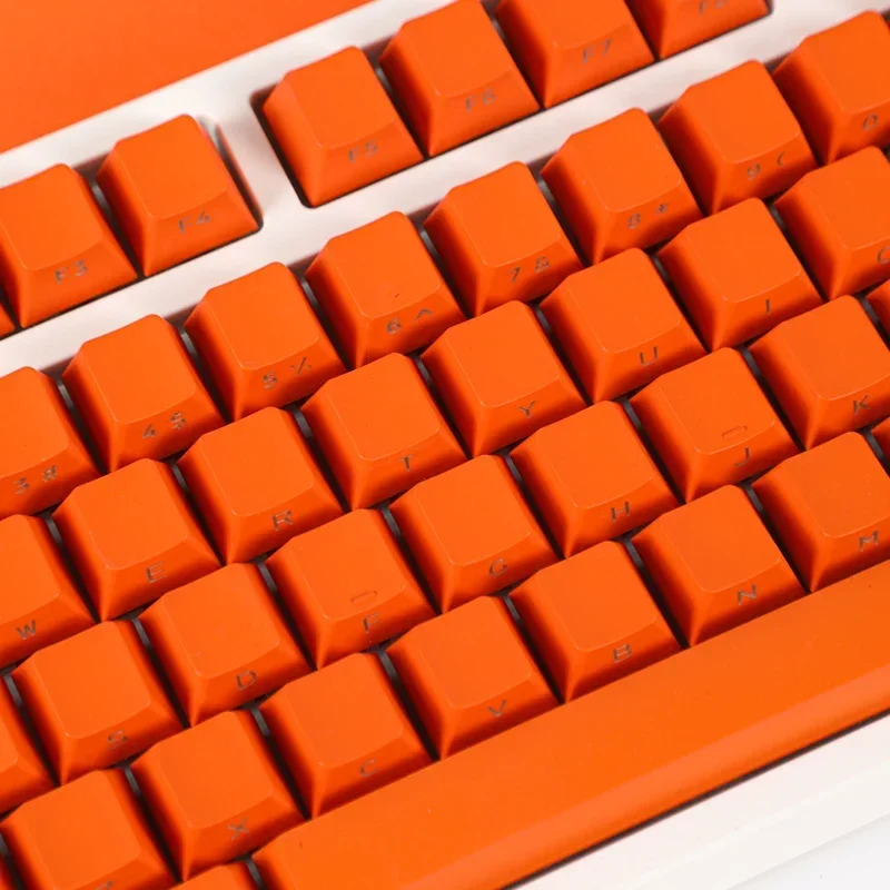 

Classic color, Titian red transparent PBT side engraved OEM mechanical keyboard 68/75/80/98 keycaps