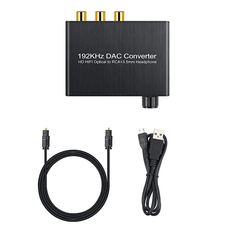 192Khz DAC Converter Digital To Analog Converter With Headphone Amplifier Built-In Bluetooth Receiver Music Player Easy Install