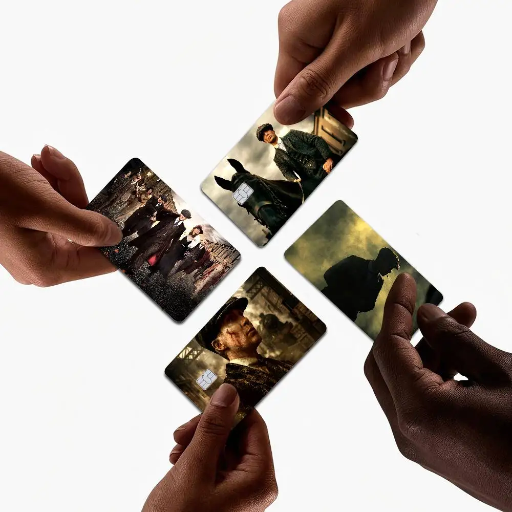 Movie P-Peaky B-Blinders 100% Hot Sale Amine Credit Debit Bank Card Bus Card Film Skin Sticker