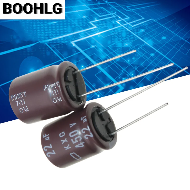 

10PCS 22UF 450V NCC black diamond capacitor 450V 22UF 16X20 KXG high frequency and low resistance