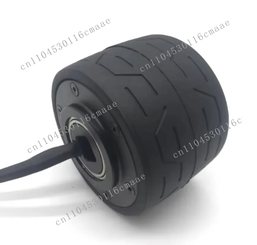 Dual-axis 90mm brushless skateboard motor plastic universal wheel for robots and electric skateboard equipment