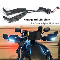 For Can-Am Ryker 600 900 Sport Rally All Models Accessories Hand Guard Handguard Handlebar Protector Kit With LED Lights Lamps