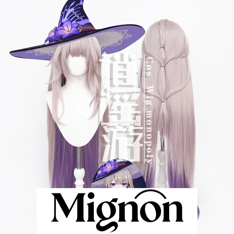 

Honkai: Star Rail Big Herta Cosplay Wig, Simulation Scalp Top & Gray-Blue Gradient Styling Halloween Gift